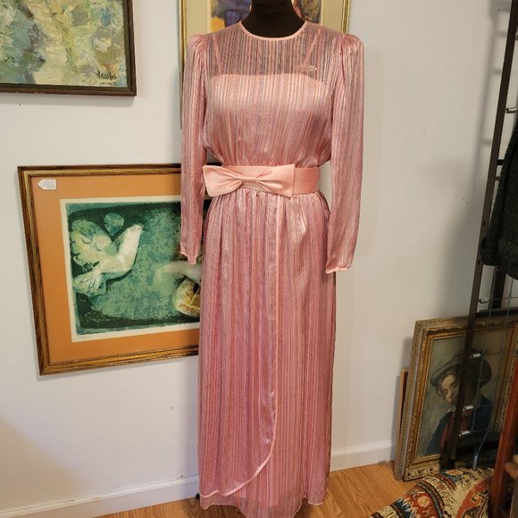 Vintage Dresses & Skirts - Vintage 1970's Neiman Marcus 100% Silk Evening Dress